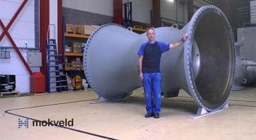 Video of a 84” non-slam axial check valve