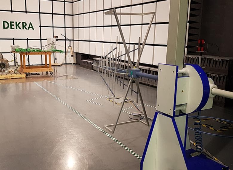 EMC testing of all components prior to the field test